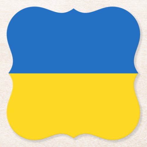 Ukraine Ukrainian Flag Paper Coaster