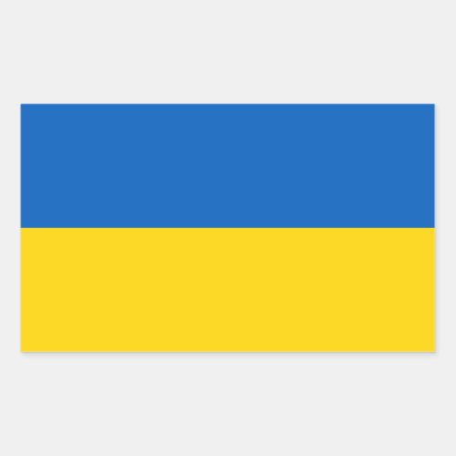 Ukraine  Ukrainian Flag Rectangular Sticker