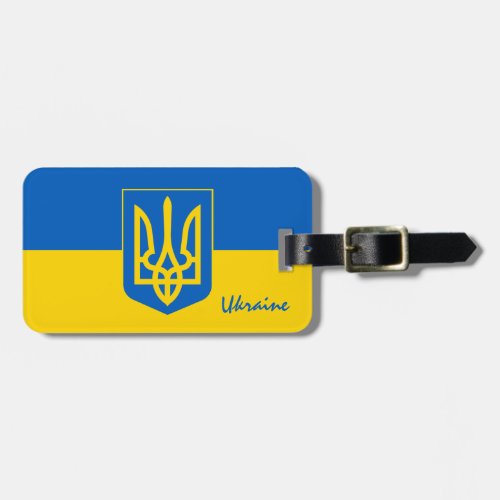 Ukraine  Ukrainian flag travel holiday sports Luggage Tag