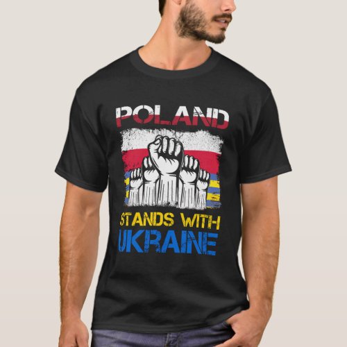 Ukraine Ukrainian Flag Ukraine Poland Flag T_Shirt