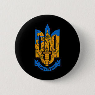 Ukraine Ukrainian Kiev Trysub Eastern Europe 2 Button