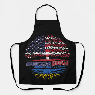 Ukraine Ukrainian US American USA United States Apron