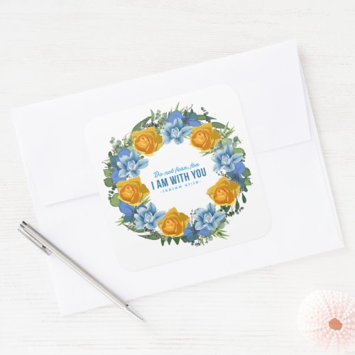 Ukraine Ukrainian Wreath Flowers Faith Sticker