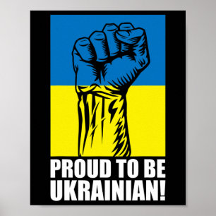 Ukraine Ukrainians Ukrainian Kiev Trysub Flag 14 Poster