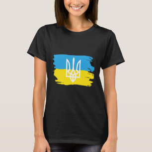 Ukraine Ukrainians Ukrainian Kiev Trysub Flag 3  T-Shirt