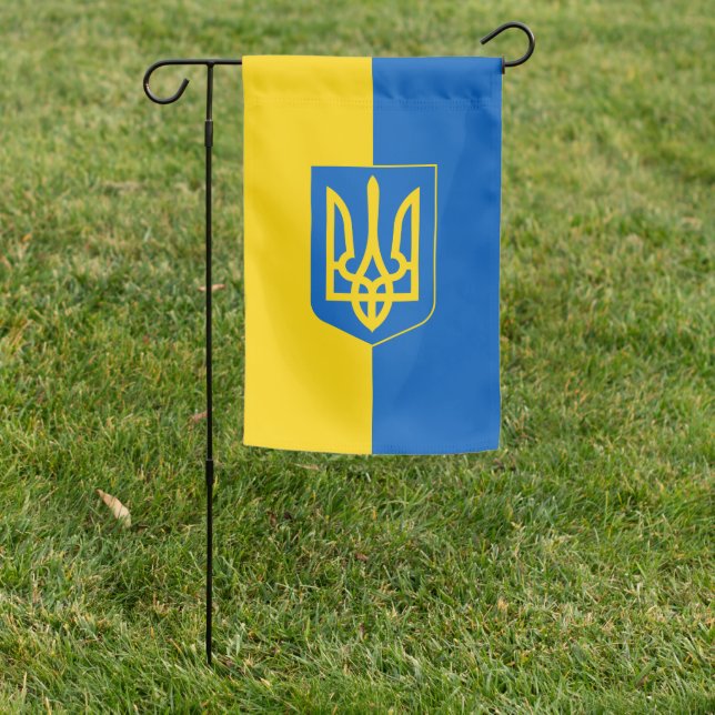Ukraine Ukranian Blue Yellow Yard Garden Flag (In SItu)