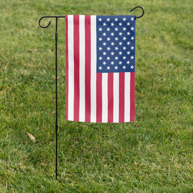 Ukraine & USA American Yard Garden Flag (In SItu)