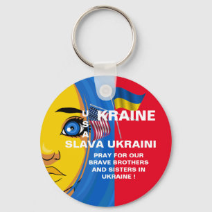 UKRAINE USA KEYCHAIN