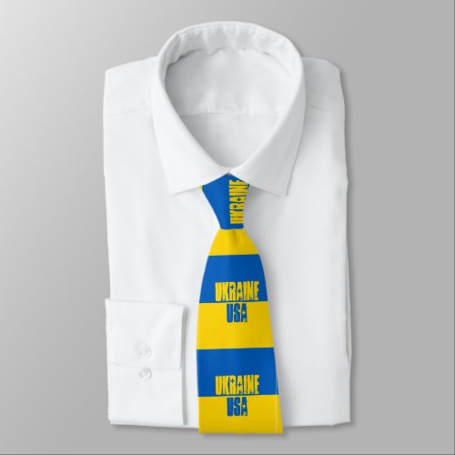 Ukraine_USA Neck Tie