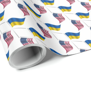 UKRAINE USA WRAPPING PAPER