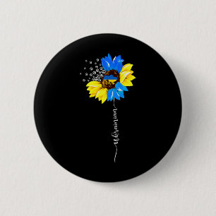 Ukraine Vintage Flag1 Button
