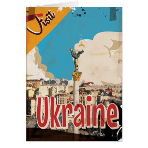 Ukraine Vintage Travel Poster Cards