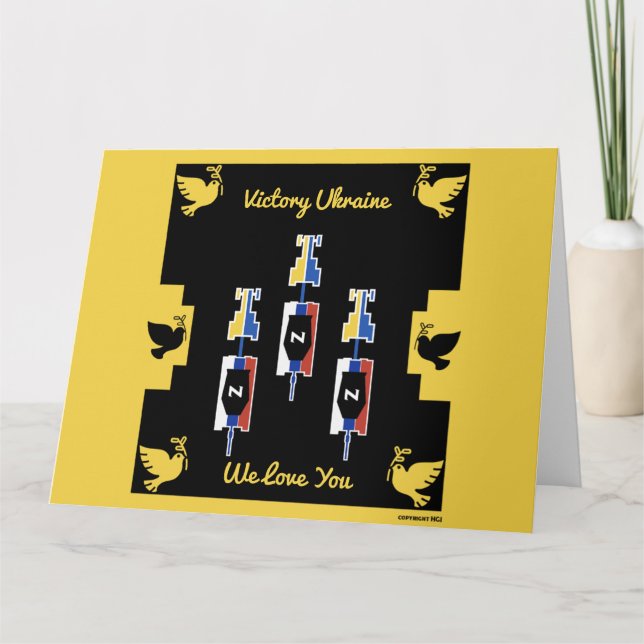 Ukraine war victory   card (Front)