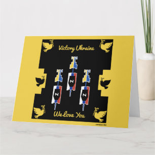 Ukraine war victory   card