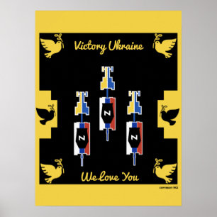 Ukraine war victory poster