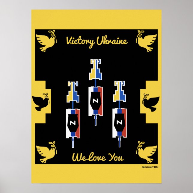 Ukraine war victory   poster (Front)