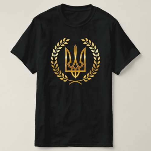 Ukraine Warrior Golden Trident T_Shirt