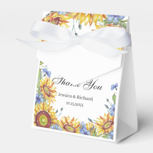 Ukraine Watercolor Wedding Favor Box