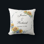 Ukraine Watercolor Wedding  throw pillow<br><div class="desc">Stylish throw pillow for the wedding decoration or a gift.</div>
