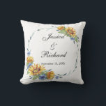 Ukraine Watercolor Wedding  throw pillow<br><div class="desc">Stylish throw pillow for the wedding decoration or a gift.</div>
