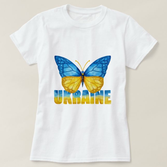UKRAiNE WE STAND BY YOU T-Shirt (Design Front)