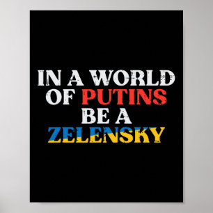 Ukraine World Of Putins Be Zelensky Ukrainian Men Poster