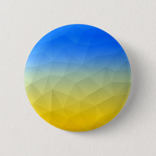 Ukraine yellow blue geometric mesh pattern button