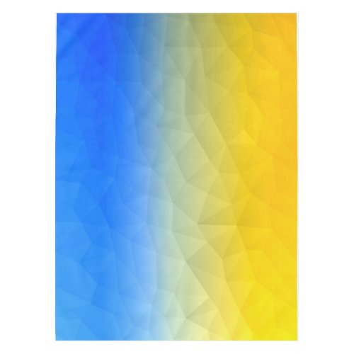 Ukraine yellow blue geometric mesh pattern tablecloth