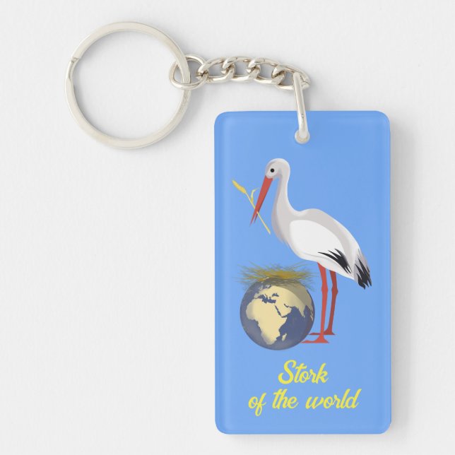Ukraine " yellow blue" peace colorful  keychain (Front)