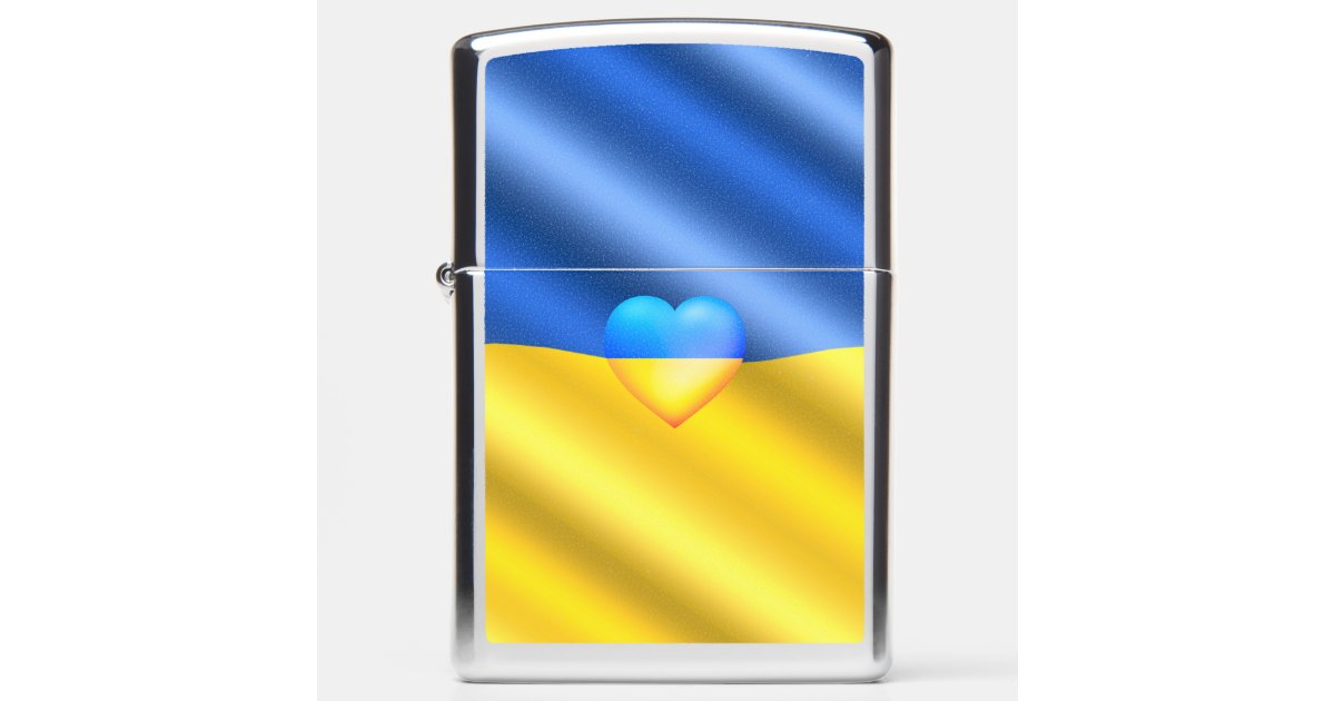 Ukraine Zippo Lighter Gift Ukrainian Flag Freedom Zazzle