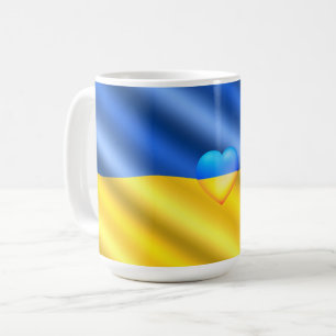 UkraineCoffee Mug Support Freedom Ukrainian Flag