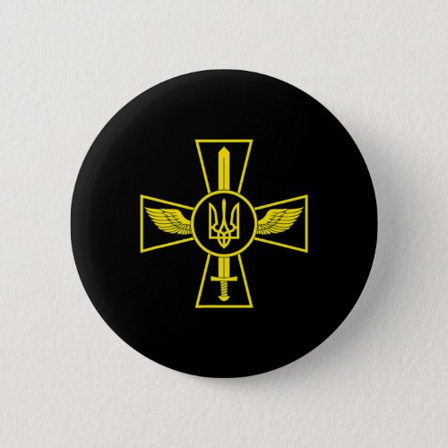 UKRAINIAN AIR FORCE EMBLEM UKRAINE ARMED FORCES UA BUTTON