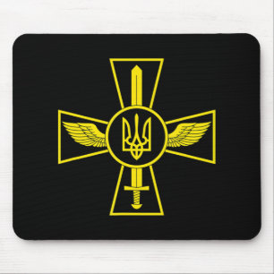 UKRAINIAN AIR FORCE EMBLEM UKRAINE ARMED FORCES UA MOUSE PAD