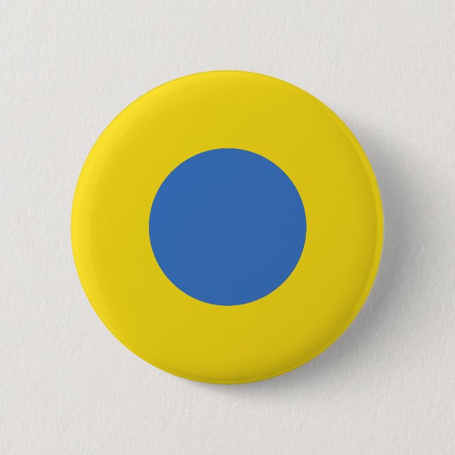 Ukrainian Air Force Roundel Button (Front)
