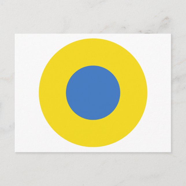 Ukrainian Air Force Roundel Postcard (Front)