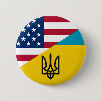 Ukrainian-American Button