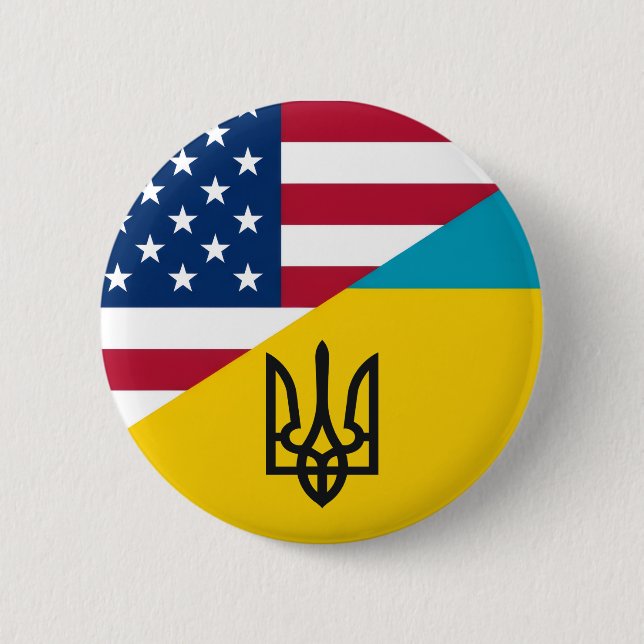 Ukrainian-American  Button (Front)