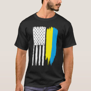Ukrainian American Half Ukraine Half America Gift T-Shirt