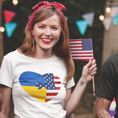 Ukrainian American T_Shirt