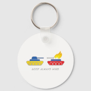 Ukrainian And Russian Tank Gut Always Wins The Keychain
