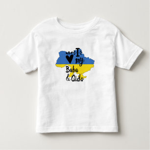 Ukrainian Baby I Love My Baba Gido Clothing Toddler T-shirt