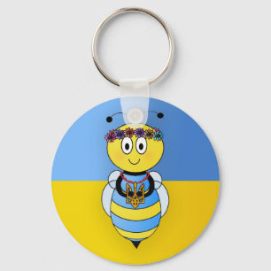 Ukrainian Bee Series Keychain