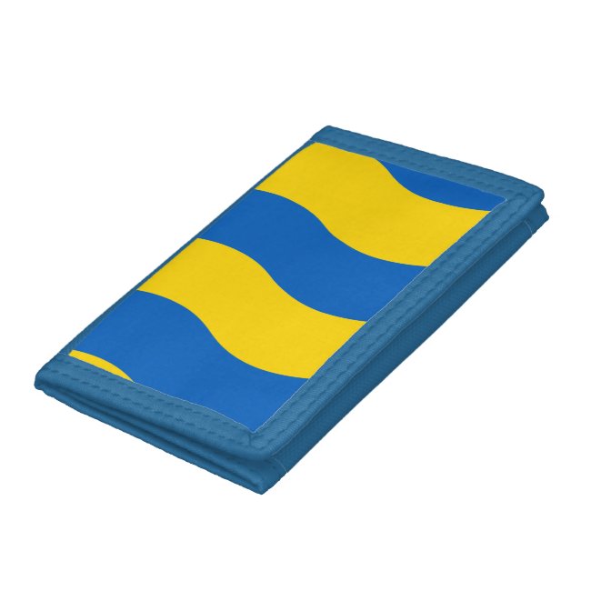 Ukrainian Blue and Yellow Flag Pattern Wallet