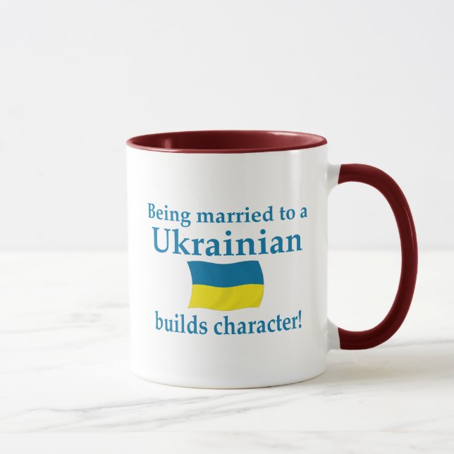 Ukrainian Builds Character Mug (Right)