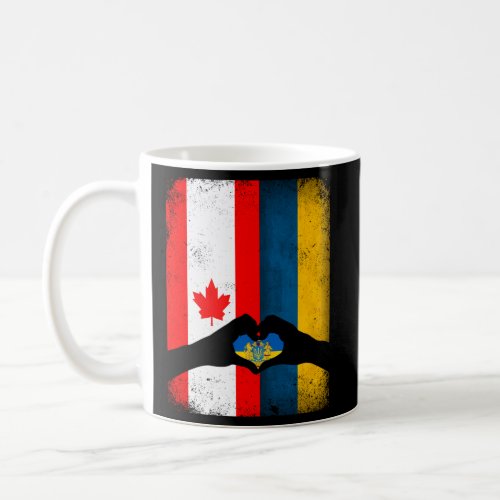 Ukrainian Canadian Flag Support Pride Ukraine Cana Coffee Mug