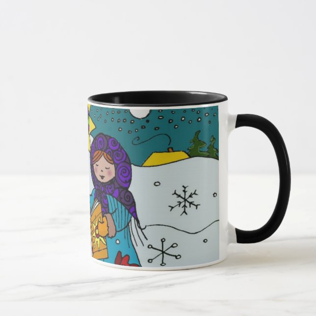 Ukrainian Christmas Carolers Mug (Right)