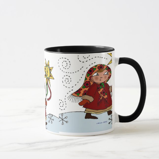 Ukrainian Christmas Star Mug (Right)