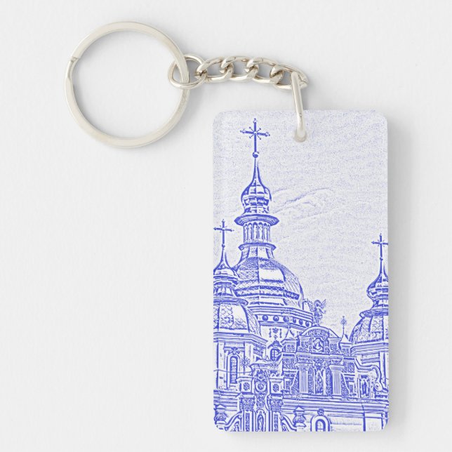 Ukrainian Church Keychain (Front)