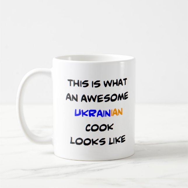 ukrainian cook, awesome coffee mug (Left)