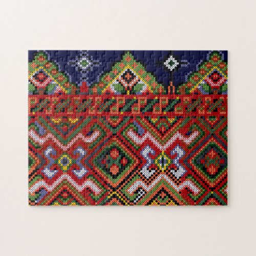 Ukrainian Cross Stitch Embroidery Jigsaw Puzzle